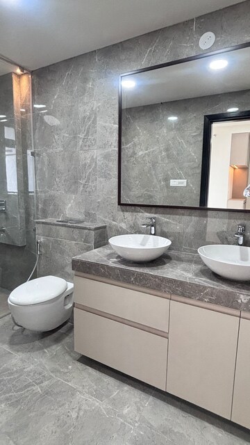 Bathroom in 3 BHK Apartment at Oberoi Maxima, Andheri East – for Rent