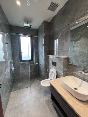 Bathroom in 2 BHK Builder Floor at Ansal Sushant Lok I, Sector 43 – for Rent