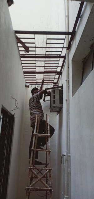 Staircase in 2 BHK Builder Floor at Laxmi Nagar – for Sale