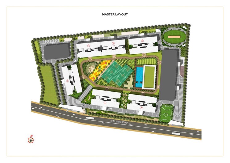 Master Plan, pride-world-city-montreal 2 Bedroom 1010 Sq.Ft. Apartment In Charholi Budruk Pune 8420081