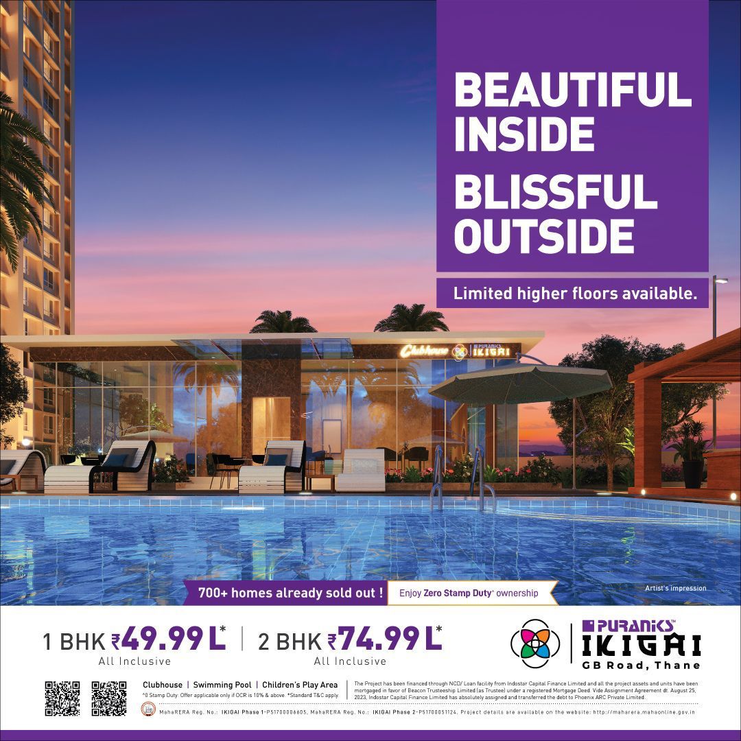 1 BHK 377 Sq.Ft. Apartment in Puranik Ikigai