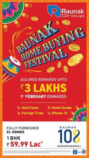 1 BHK Apartment For Sale in Raunak 108, Kasarvadavali