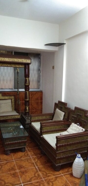 Living Room in 1 BHK Apartment at Popular Heights, Koregaon Park – for Rent
