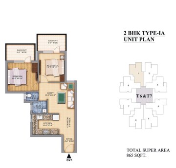 Master Plan in 2 BHK Apartment at Pareena Micasa, Sector 68 – for Sale