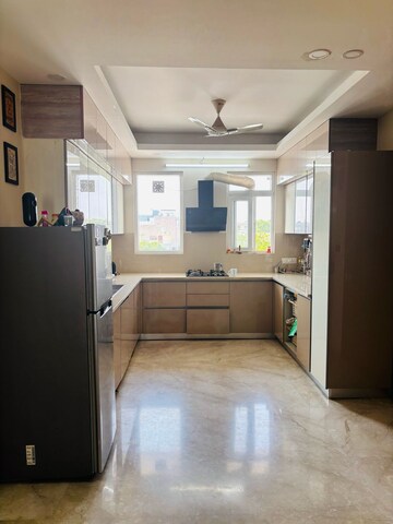Kitchen in 3 BHK Builder Floor at MVL IPark, Sector 15 – for Rent