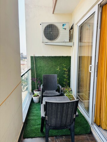Balcony in 3 BHK Builder Floor at MVL IPark, Sector 15 – for Rent