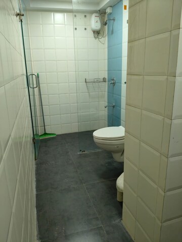 Bathroom in 3 BHK Apartment at Ajmera Beverly Hills and Royal Empire, Andheri West – for Rent