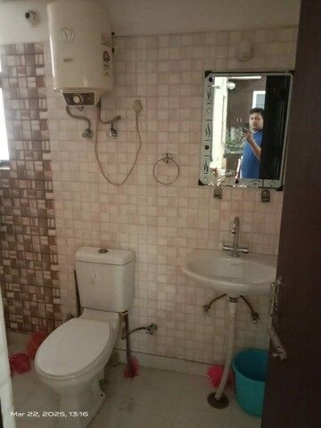 Bathroom in 2 BHK Apartment at Raj Nagar Extension – for Rent