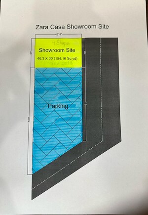 Floor Plan in  Shop at Kharar Landran Road – for Sale