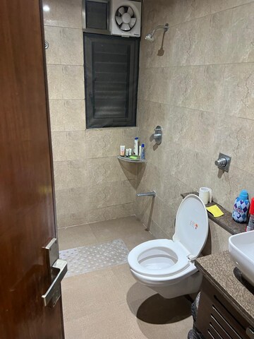 Bathroom in 3 BHK Apartment at Zundal – for Rent