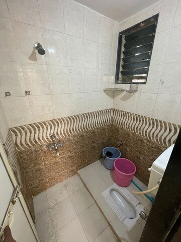 Bathroom in 1 BHK Apartment at Mahape – for Rent
