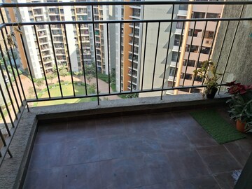 Balcony in 1.5 BHK Apartment at Dosti West County, Balkum Pada – for Rent