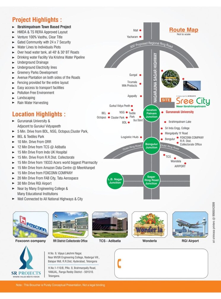 undefined, sr-sree-city  300 Sq.Yd. Plot In Agapally Hyderabad 8421719