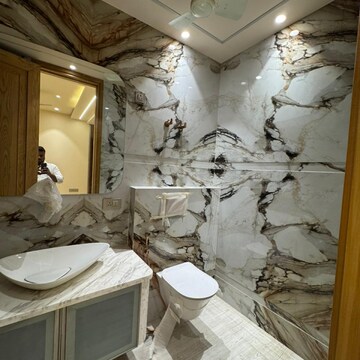 Bathroom in 4 BHK Builder Floor at Ansal API Esencia, Sector 67 – for Sale