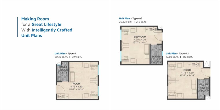 Floor Plan, jhamtani-biz-core Studio 219 Sq.Ft. Apartment In Koregaon Park Pune 8421875