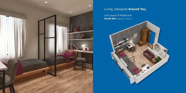 Master Bedroom, jhamtani-biz-core Studio 219 Sq.Ft. Apartment In Koregaon Park Pune 8421875