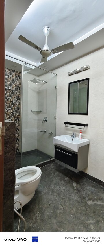 Bathroom in 3 BHK Builder Floor at Defence Colony – for Rent