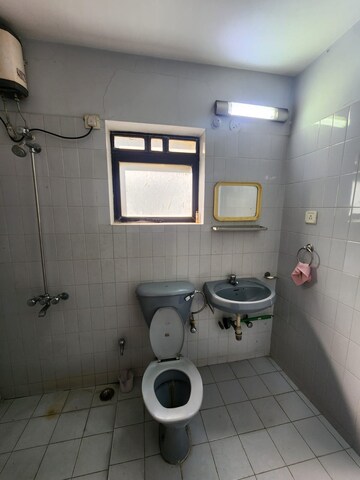 Bathroom in 3 BHK Apartment at Goel Ganga Fortune, Koregaon Park – for Rent