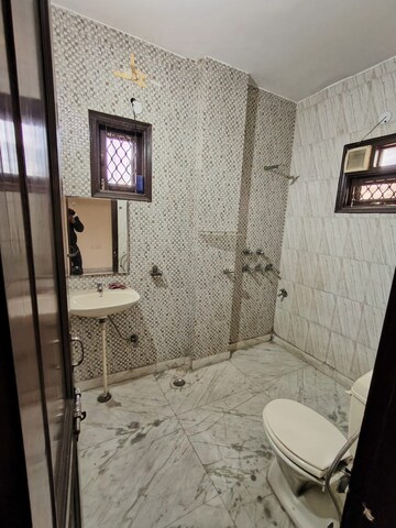 Bathroom in 2.5 BHK Apartment at Madhur Apartment, Paschim Vihar – for Rent