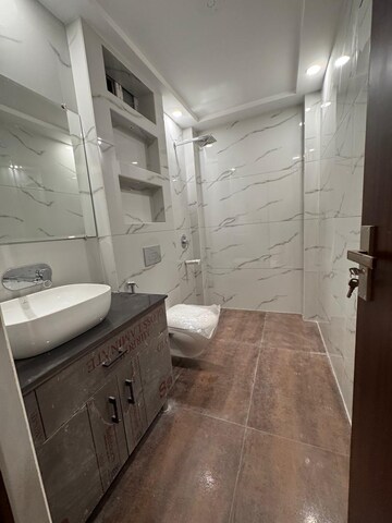Bathroom in 3.5 BHK Apartment at Navbharat Apartments, Paschim Vihar – for Rent
