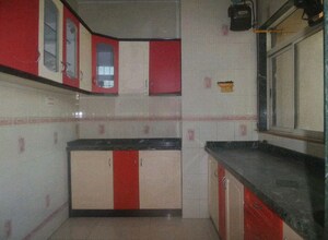 Kitchen in 2 BHK Apartment at Swastik Residency Phase II CHS Ltd, Ghodbunder Road – for Sale