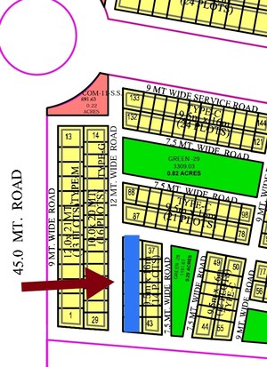 Master Bedroom in 2.5 BHK Apartment at Omaxe Grand Omaxe, Gomti Nagar – for Sale