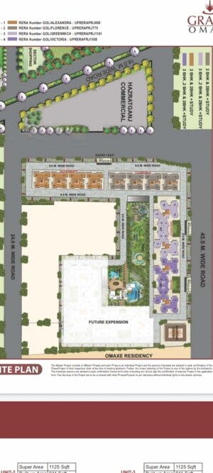 Master Plan in 2.5 BHK Apartment at Grand Omaxe, Gomti Nagar – for Sale