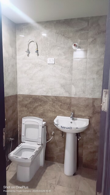 Bathroom in 3 BHK Builder Floor at Ashoka Enclave 3, Sector 35 – for Rent