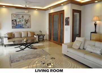 Living Room in 4 BHK Apartment at Greater Kailash ii – for Rent