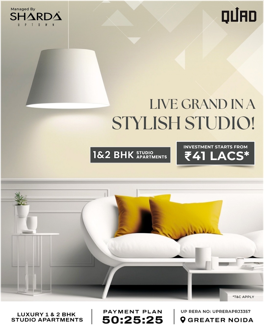 1 Rk  + Pooja Room 550 Sq.Ft. Apartment in Sharda NTPC Anandam Plaza