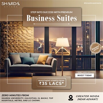 Master Bedroom in 1 RK Apartment at Sharda NTPC Anandam Plaza, Chi Ii Greater Noida – for Sale