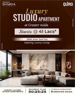 Master Bedroom in 1 RK Apartment at Sharda NTPC Anandam Plaza, Chi Ii Greater Noida – for Sale