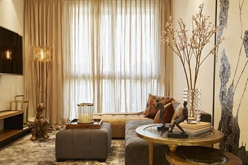 Living Room in 3 BHK Apartment at Lokhandwala Octacrest, Kandivali East – for Sale