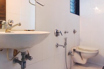 Bathroom in 3 BHK Apartment at Padmavati Trikutta Towers CHS, Powai – for Rent