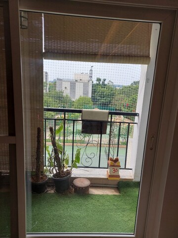 Balcony in 3 BHK Apartment at Prestige Garden Bay, Yelahanka – for Rent