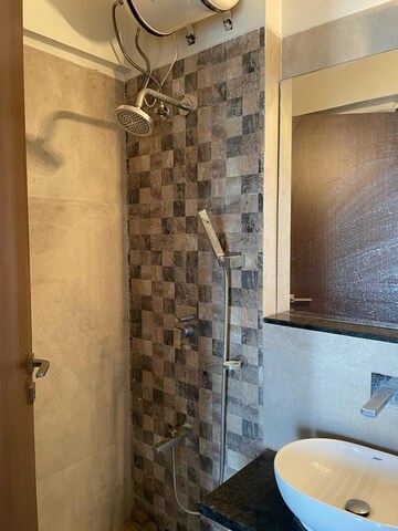 Bathroom in 2 BHK Apartment at Omkar Meridia, Kurla West – for Rent