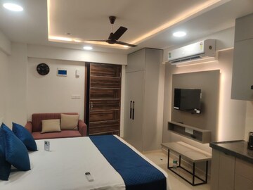 Master Bedroom in Studio Apartment at Okay Plus Solitaire Suites, Ramnagariya – for Rent
