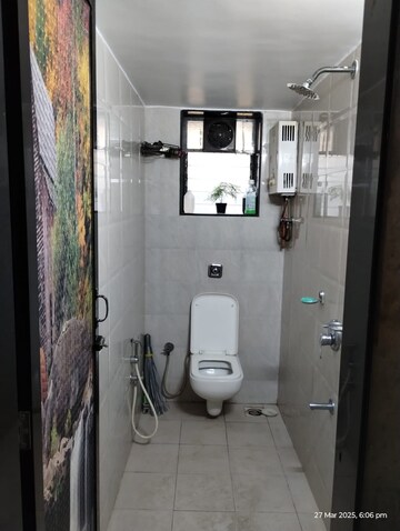 Bathroom in 2 BHK Apartment at Shanti CHS Mahim, Mahim – for Rent
