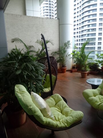 Balcony in 3 BHK Apartment at Enpar Lotus 101 Worli Residences, Lower Parel – for Rent