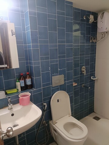 Bathroom in 3 BHK Apartment at Runwal Eirene, Balkum Pada – for Rent