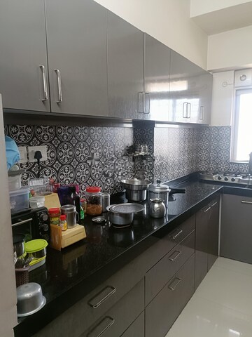 Kitchen in 3 BHK Apartment at Runwal Eirene, Balkum Pada – for Rent