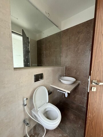 Bathroom in 3 BHK Apartment at Omkar Alta Monte, Malad East – for Rent