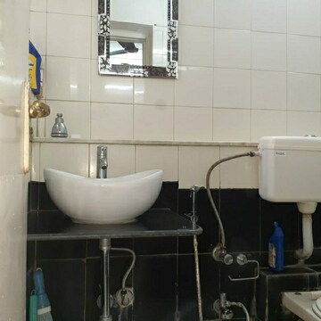 Bathroom in 2 BHK Apartment at Maharaja Retreat CHS, Goregaon East – for Rent