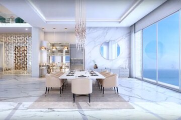 Living Room in 5 BHK Apartment at Worli – for Sale