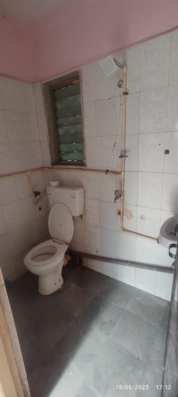 Bathroom in 2 BHK Apartment at Kopar Khairane – for Rent