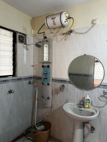 Bathroom in 1 RK Apartment at Koregaon Park CHS, Koregaon Park – for Rent