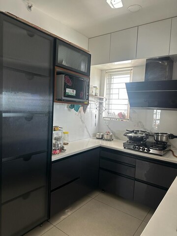 Kitchen in 3 BHK Apartment at Aparna Serene Park, Kondapur – for Rent