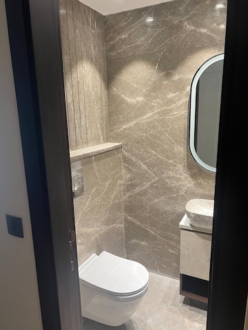 Bathroom in 4 BHK Builder Floor at DLF Atria, Dlf Phase ii – for Rent
