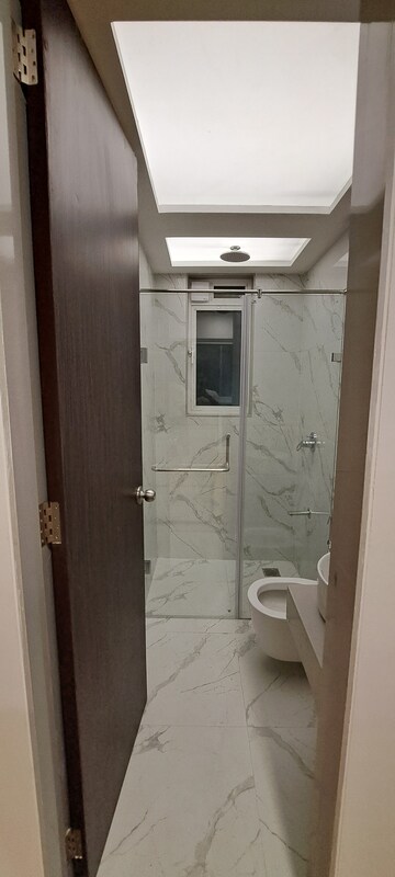 Bathroom in 2 BHK Apartment at Aurum Q Residences, Ghansoli – for Rent
