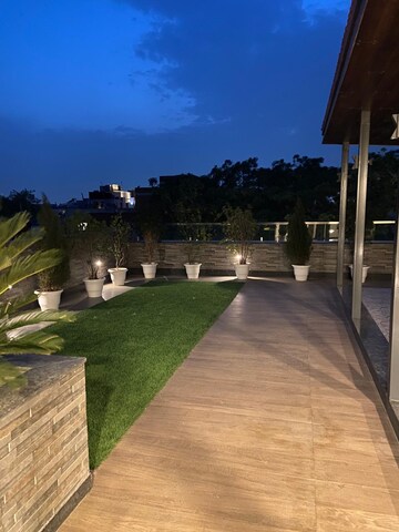Balcony in 4 BHK Builder Floor at Vasant Vihar – for Rent